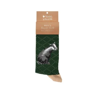 Wrendale Designs – “The Country Gent” Badger Men’s Socks