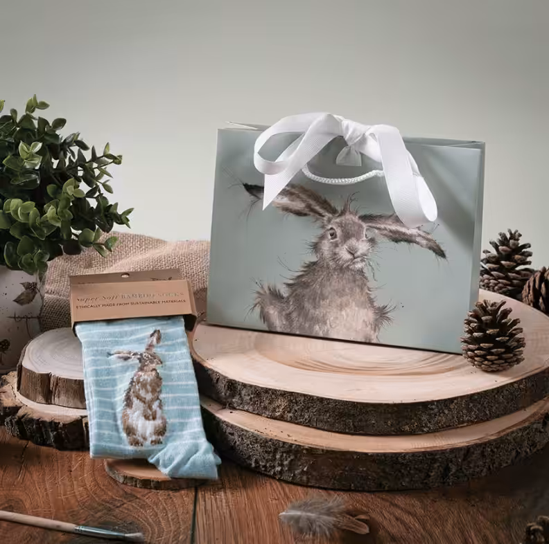 Wrendale Designs – “Hare and the Bee” Hare Bamboo Socks Wrendale Designs – “Hare and the Bee” Hare Bamboo Socks - Image 3