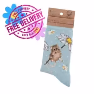 Wrendale Designs – “Oops a Daisy” Field Mouse Bamboo Socks