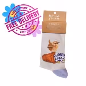 Wrendale Designs – “Pottering About” Garden Wren Bamboo Socks