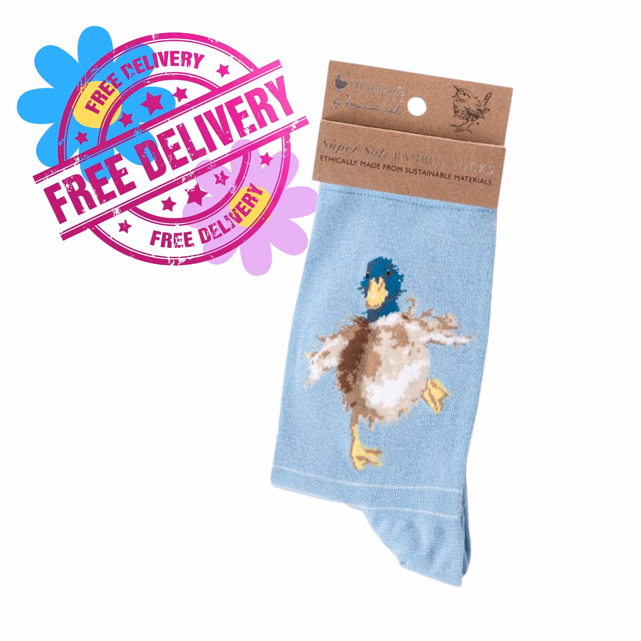 Wrendale Designs – “A Waddle and a Quack” Duck Bamboo Socks Wrendale Designs – “A Waddle and a Quack” Duck Bamboo Socks
