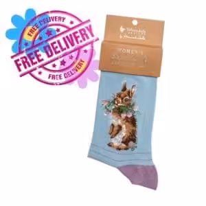 Wrendale Designs – “Head Clover Heels” Bunny Rabbit Bamboo Socks